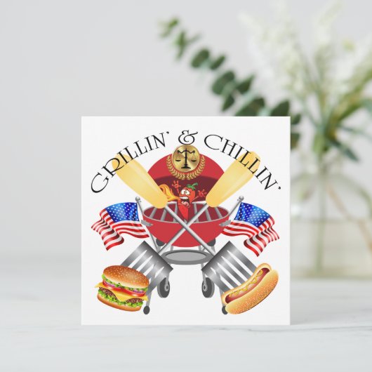 Einladung des Staatsanwalts von Grillin und Chilli (Stehend Vorderseite)