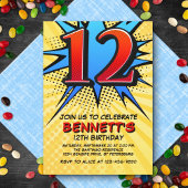 Einladung des Superhelden zum 12. Geburtstag