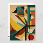 "Einladung des Surrealisten Bauhaus" Einladung (Vorne/Hinten)