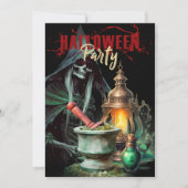 Einladung des toten Mannes zu mystischem Halloween (Vorderseite)