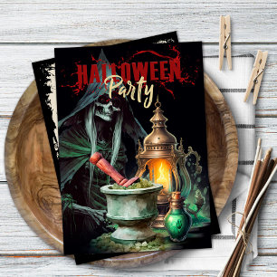 Einladung des toten Mannes zu mystischem Halloween