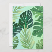 Einladung des Tropical Baby's zum ersten Geburtsta (Rückseite)