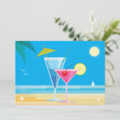 Einladung des Tropical Beach Couple zur Dusche (Stehend Vorderseite)
