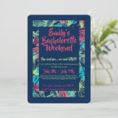 Einladung des tropischen Bachelorette (Stehend Vorderseite)