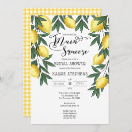 Einladung des tropischen Brautparty der Zitronenpr