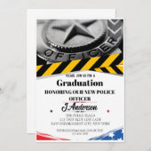 Einladung des US-Abschlusses für Flaggenpolizei (Vorne/Hinten)