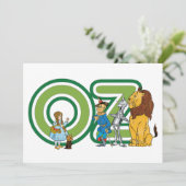 Einladung des Vintagen Assistenten von Oz-Zeichen (Stehend Vorderseite)