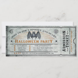 Einladung des Vintagen Basler Halloween-Tickets II