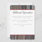 Einladung des Vintagen Bookcase Abends (Rückseite)