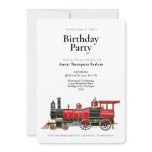 Einladung des Vintagen Roten Zuges zum Geburtstag