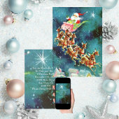 Einladung des Vintagen Weihnachtsmanns zur Reindee