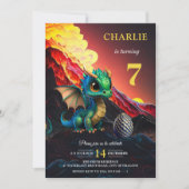 Einladung des Volcano Fire Dragon Kid Boy zum Gebu (Vorderseite)