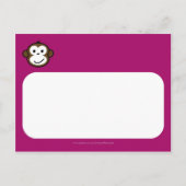 Einladung des Wangenaffen 2 [lila] (Rückseite)