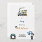 EINLADUNG DES WASSERFALLS BABYSHOWER (Vorne/Hinten)