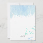 Einladung des Wasserfarben-Stethoskop (Rückseite)