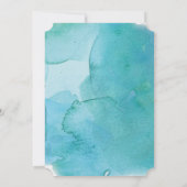 Einladung des Watercolor Boy First Communitation (Rückseite)