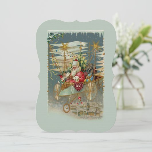 Einladung des Weihnachtsmanns und seiner Phantasti (Stehend Vorderseite)