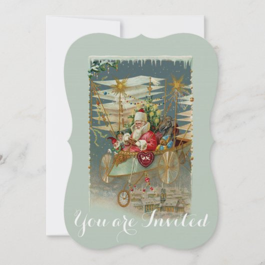 Einladung des Weihnachtsmanns und seiner Phantasti (Vorderseite)