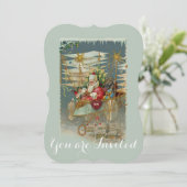 Einladung des Weihnachtsmanns und seiner Phantasti (Stehend Vorderseite)