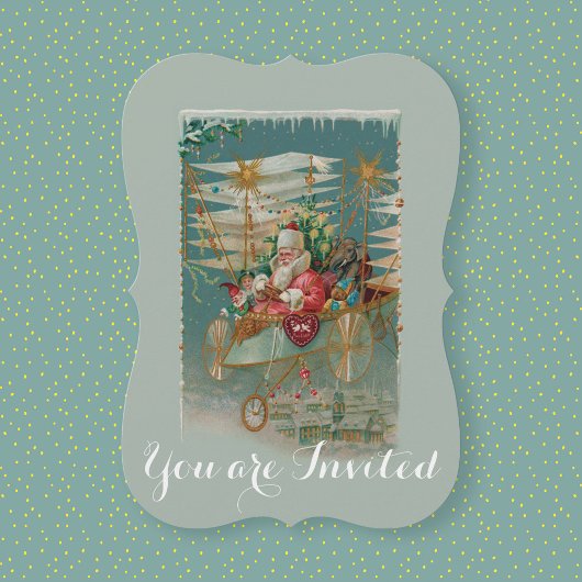 Einladung des Weihnachtsmanns und seiner Phantasti