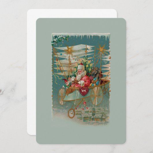 Einladung des Weihnachtsmanns und seiner Phantasti (Vorne/Hinten)