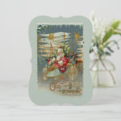 Einladung des Weihnachtsmanns und seiner Phantasti (Stehend Vorderseite)