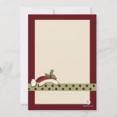 Einladung des Weihnachtsmanns zum Keksaustausch (Rückseite)