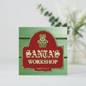 Einladung des Weihnachtswerkstättes (Stehend Vorderseite)