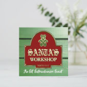 Einladung des Weihnachtswerkstättes (Stehend Vorderseite)