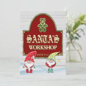 Einladung des Weihnachtswerkstättes (Stehend Vorderseite)