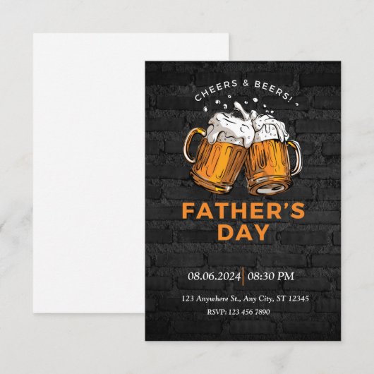 Einladung des weißen Vaters (Vorne/Hinten)