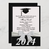 Einladung des White Ribbon Abschlusses (Vorne/Hinten)