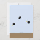 Einladung des Young Boy Graduate Abschlusses (Rückseite)