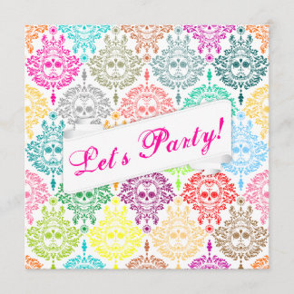 Einladung des Zuckerschäkels für den Toten Damast