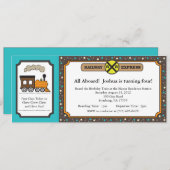 Einladung des Zuges - Aquamarin und dunkelgrau (Vorne/Hinten)