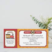 Einladung des Zuges - Gelb und Rot (Stehend Vorderseite)