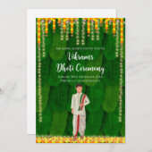 Einladung Dhoti feierliche Dhoti Einladung (Vorne/Hinten)