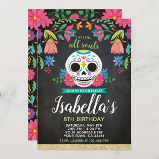 Einladung Dia de Los Muertos Birthday