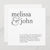 Einladung| Diese beiden Einladung (Vorne/Hinten)