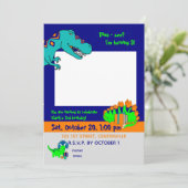 Einladung Dinosaurier (Stehend Vorderseite)