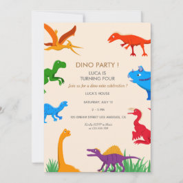 Einladung Dinosaurier zum Geburtstag