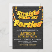 Einladung direkt über meine Vierzigerjahre (Vorderseite)