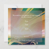 Einladung Disco Dance Party Retro (Rückseite)