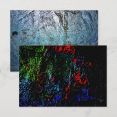 Einladung dunkle Textur abstraktes Recycling-Motiv (Vorne/Hinten)