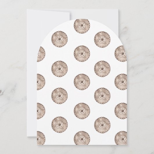 Einladung durch Monster Truck Bash Arc geformt (Rückseite)