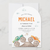 Einladung durch Monster Truck Bash Arc geformt (Vorderseite)