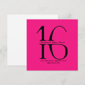 Einladung durch Super Sweet 16 (Vorne/Hinten)