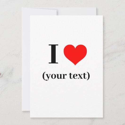 Einladung - Eigenes Herz (Ihr Text) (Vorderseite)