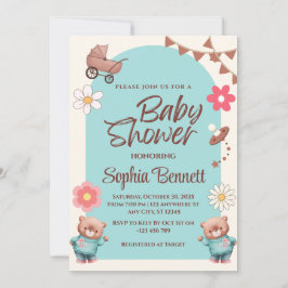 Einladung einer Babydusche