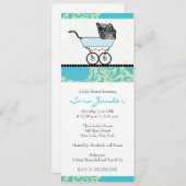 Einladung einer Babydusche - Babytragen (Vorne/Hinten)